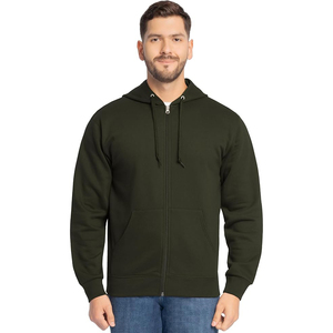Sudadera con Capucha y Cremallera de Alto Rendimiento Térmico, 100% Algodón, Transpirable para Invierno, Capa Exterior de Punto, Ultraligera, Cómoda, Duradera, para Actividades al Aire Libre - Product Image 1