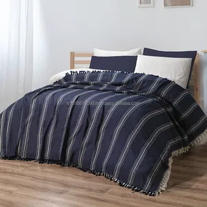 Plaid en coton turc tissé 100 % coton, collection classique portable pour la maison, les pique-niques et les voyages en avion, plusieurs couleurs - Product Image 3