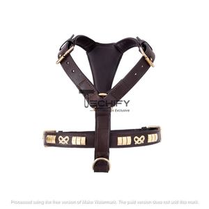 Stylish Comfortable Vintage-Inspired Leather <b>Dog</b> <b>Harness</b> <b>for</b> Medium <b>Large</b> <b>Dogs</b> Solid Luxurious Clincher Decorations <b>for</b> Walking - Product Image 4