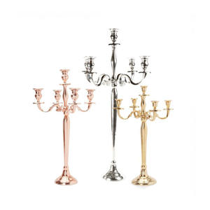 Candélabre de Noël en laiton massif/aluminium de qualité supérieure, centres de table de mariage, cristaux de verre faits à la main, indiens - Product Image 1