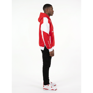 Sudadera con Capucha Personalizada para Hombre, 400g, Diseño Colorblock, Bolsillo con Cremallera, 80% Algodón Peinado/Mezcla de Poliéster, Transpirable, OEM - Product Image 3