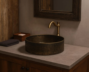 Évier en laiton de qualité supérieure, taille personnalisée, fait à la main, pour salle de bain et cuisine, sans robinet, pour fournisseur en gros, approvisionnement en vrac - Product Image 4