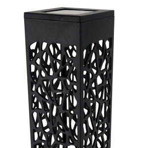 Lanterne solaire de jardin LED perforée martelée - Product Image 3