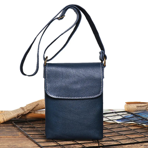 Wholesale New Crazy Horse Leather Crossbody <b>Small</b> Backpack Genuine Leather Shoulder <b>Bag</b> Fashion Simple Phone Purse For <b>Men</b> Women - Product Image 3