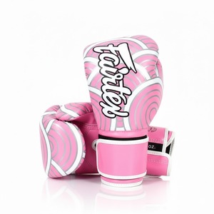 ถุงมือชกมวย Fairtex สีน้ำตาล ปักโลโก้ได้ หนังแท้ น้ำหนักเบา กันน้ำ แบบผูกเชือก สำหรับฝึกซ้อมและแข่งขัน MMA มวยไทย - Product Image 2