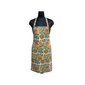 Delantal de cocina con estampado personalizado de algodón puro de tamaño personalizado de calidad de exportador con correa ajustable - Product Image 1