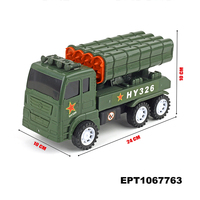 EPT Dollartoys Jouet éducatif pour enfants Rocket War Véhicule militaire Modèle de missile Launcher Battlefield Truck Car