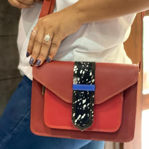 Nouveau Western élégant Multi cuir recyclé couleur trapu sac à bandoulière haute qualité en cuir sac à main coloré femmes côté sacs à bandoulière - Product Image 3