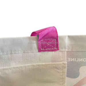 Sac fourre-tout en RPET recyclé réutilisable et écologique avec logo personnalisé Sac à provisions de supermarché pour un usage quotidien Produit promotionnel - Product Image 3