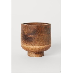 Juego de 2 floreros de madera de mango para el hogar, cocina, oficina, decoración interior, precio de fábrica, tema de vacaciones de Navidad - Product Image 3