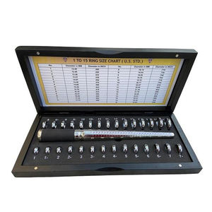 ชุดเครื่องมือวัดขนาดแหวน 1-36 ไซส์ พร้อมแท่งวัดขนาดแหวนในกล่องไม้ สำหรับช่างอัญมณีและช่างทอง - Product Image 3