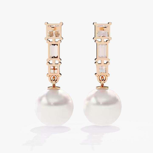 Luxury Women Lab Grown Diamond <b>Earring</b> <b>Set</b> in Silver/Rose <b>Gold</b>/<b>Gold</b> Rhodium Plating IGI Certified Trendy Design - Product Image 2