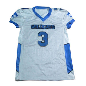 Camiseta de fútbol americano personalizada para hombres uniformes de equipos juveniles ropa deportiva sublimada transpirable al por mayor OEM ODM - Product Image 2