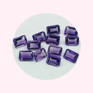 Buy <b>Purple</b> Emerald-Cut Amethysts Wholesale for Stunning Jewelry - Product Image 1