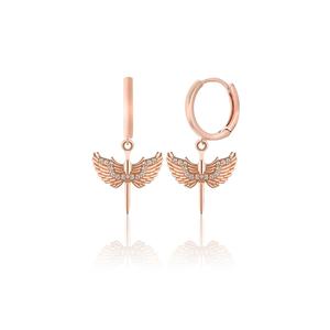 Boucles d'oreilles épée d'ange en argent sterling 925 - Product Image 1