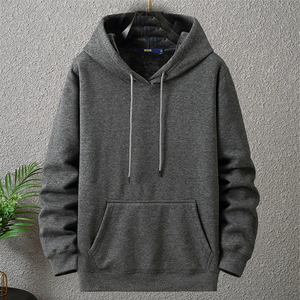 Sweat-shirt à capuche en molleton de coton French Terry, logo graphique brodé personnalisé, fabricants de sweats à capuche lestés pour hommes, imperméable - Product Image 1