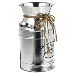 Tendance 2023 nouveau métal galvanisé ferme jardin Shabby Chic pot à lait Vintage métal fleur seau avec poignée latérale - Product Image 1