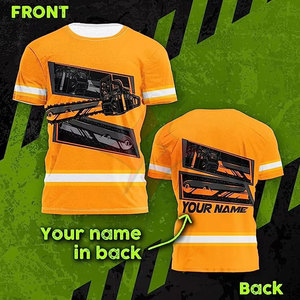 T-shirt de travail de sécurité haute visibilité, classe 1 ANSI, imperméable, avec bande réfléchissante, logo personnalisé, OEM/ODM disponible - Product Image 5