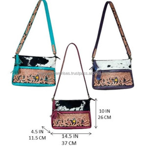 Factory Direct Wholesale Design Handbag Cowhide Fur Leather <b>Bag</b> Bohemian Handmade <b>Hot</b> Selling Super September <b>Bags</b> for Women's - Product Image 2