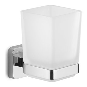 Tonga Polished Chrome <b>Wall</b>-Mounted <b>Toothbrush</b> <b>Holder</b> 6.4x9.7x10.5cm Bath & Toilet Supplies - Product Image 1