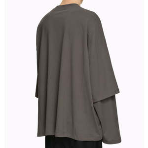 T-shirt Homme Personnalisé 2026 à Manches Longues Double Couche avec Poches Coupe Classique 100% Fibre de Bambou Séchage Rapide Respirant 180g - Product Image 6