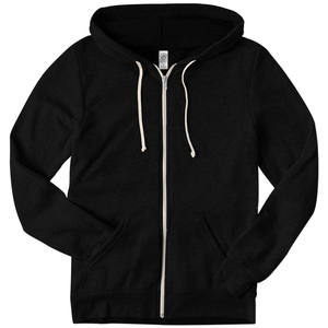 Sweat à capuche unisexe en molleton biologique fabriqué aux États-Unis, avec fermeture éclair complète, en toile 3909 - Product Image 1