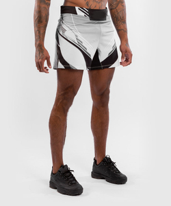 Transpirable, suave, cómodo, 4 vías, estirado, duradero, poliéster, MMA, pantalones cortos de lucha, tela de sublimación, ajuste holgado, ropa de artes marciales - Product Image 4