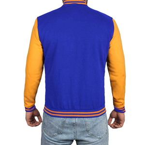 Chaquetas de Equipo de Béisbol de Secundaria con Número de Puntada Personalizado a Precio de Mayoreo, Chaqueta Universitaria de Lona con Cuello Alto para Hombre - Product Image 4