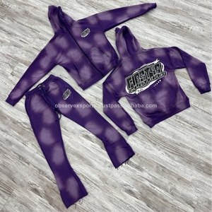 Ensemble pantalon de survêtement et sweat à capuche ample et surdimensionné ample avec fermeture éclair fabricant - Product Image 2