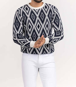 Pulls d'hiver pour hommes sur mesure, respirants, décontractés, tricotés par des fabricants de vêtements, tricotés à la main - Product Image 3