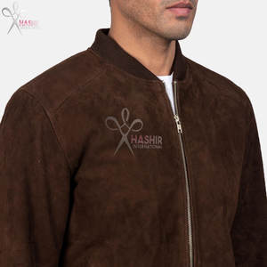 Veste bomber en cuir PU unisexe, doublure en toile douce classique, fermeture éclair, style décontracté, style aviateur, vêtements de mode, vestes en gros - Product Image 6