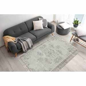 Green Turkish <b>Rug</b>: Muted Antique Decor, Hallway Accent <b>Rug</b>,<b>Chenille</b> <b>Rug</b> - Product Image 3