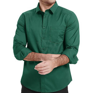 Ropa de moda Tela de algodón Hombres Camisas casuales Nuevo estilo Transpirable Camisas de hombre para venta en línea - Product Image 4