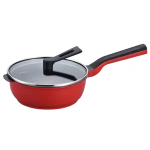 RHF-402 remy pan Multipurpose perfectly-balanced non stick deep frying pan mini Red