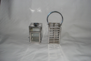 Lanternes de maison et de jardin composées d'acier inoxydable et de fer et de bois avec des supports et des supports de T-light dans les finitions multiples au besoin - Product Image 4