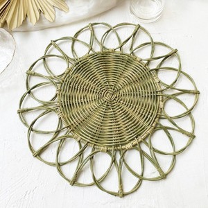 Customized Color Rattan Flower <b>Dining</b> <b>Table</b> <b>Placemat</b> Dinner Decorative Dish Pad Mat Kitchen <b>Placemats</b> - Product Image 5