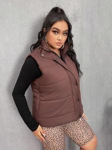 Chaleco acolchado ligero para mujer, sin mangas, con cremallera, a prueba de viento y transpirable, logotipo personalizado, precio barato al por mayor - Product Image 3