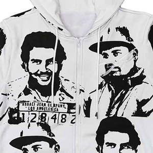 Sweat-shirts décontractés pour hommes, anti-froissement, en polaire écologique, imprimé Asali-Hoodie, respirant, en coton et polyester, pour hommes - Product Image 4