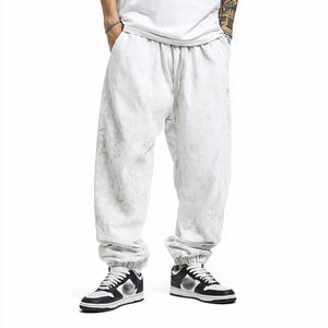 Pantalon de survêtement ample délavé à l'acide 450 GSM pour homme, style streetwear vintage, pantalon de pyjama, pantalon de jogging délavé à l'acide pour homme - Product Image 5