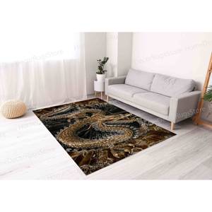 Alfombra Estampada con Diseño de Dragón: Alfombra con Patrón de Dragón, Alfombra Japonesa, Alfombra Moderna, Alfombra Suave con Pelo Largo - Product Image 4