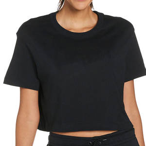 Camiseta corta informal de algodón de buena calidad, ropa de calle, camisetas de manga corta para mujer a buen precio - Product Image 1