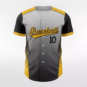 Maillot de base-ball respirant à Sublimation, tissu en maille avec Logo brodé, de haute qualité, personnalisé, dernier Design - Product Image 1