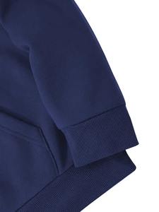 100% poliéster ropa de calle americana Casual pulóver sudaderas con capucha patrón sólido Sudadera con capucha diseño de bolsillo - Product Image 5