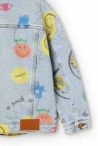Chaqueta vaquera de alta calidad para niños y niñas, logotipo personalizado, estampado corto, lana de invierno, Color sólido, precio al por mayor - Product Image 4