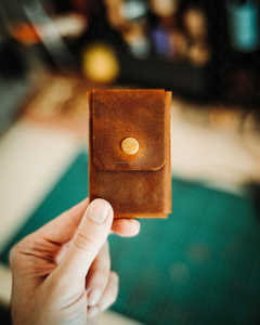 Custom Logo Genuine Leather Stitchless <b>Wallet</b> Slim Trifold Minimalist Card <b>Holder</b> High Quality Factory Direct LSSW-0037 - Product Image 6