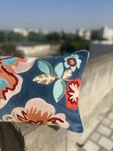 ปลอกหมอนอิงผ้าคอตตอนปักสวยงามขนาด45X45ซม. ตกแต่งอย่างยั่งยืนหรูหรา - Product Image 6