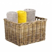 Paniers en rotin de vente chaude Fournisseurs tissés en rotin en osier faits à la main écologiques Paniers de rangement pour la décoration de la maison