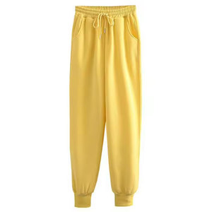 Survêtement de sport et fitness personnalisé en gros, 100% coton molletonné, respirant, léger, toucher doux, coupe classique, pantalon de jogging uni - Product Image 3