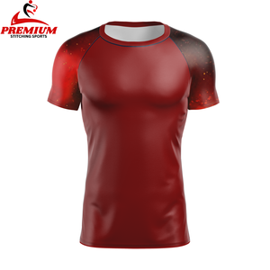 OEM Men's Premium Quality Breathable Rash Guard Sublimation <b>Printed</b> Spandex Gym Fitness <b>Surfing</b> Diving Compression Shirts - Product Image 5