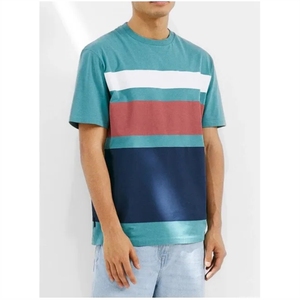 เสื้อยืดสำหรับผู้ชายไซส์ใหญ่พิเศษออกแบบลายว่างเปล่าผ้าคอตตอนโพลีเอสเตอร์ลำลองสะพายไหล่ - Product Image 6